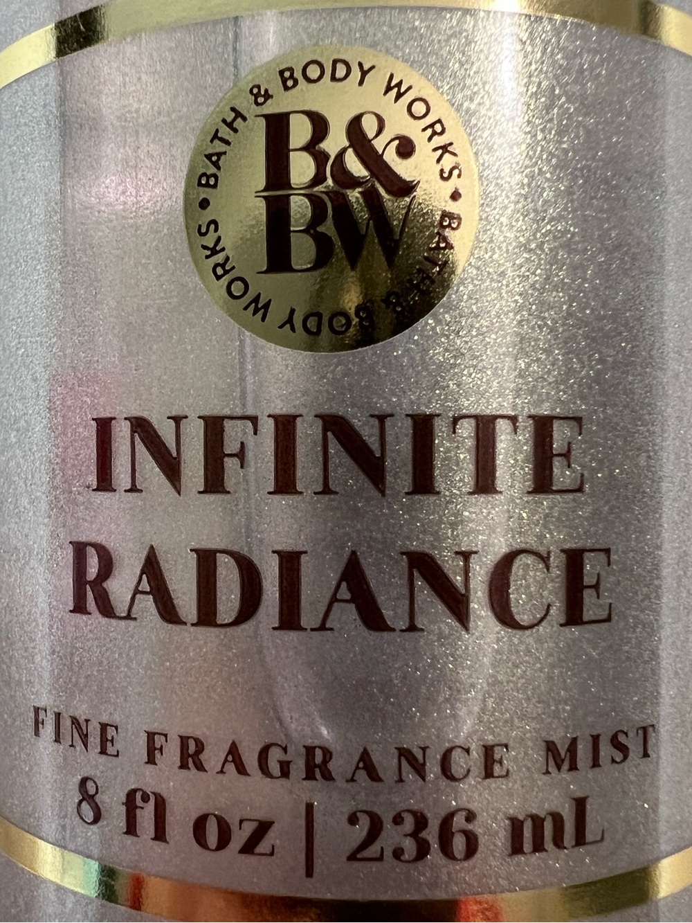 ☀️2/$27 Bath & Body Works "Infinite Radiance" 8 Fl. Oz. Fine Fragrance Mist - Picture 2 of 3